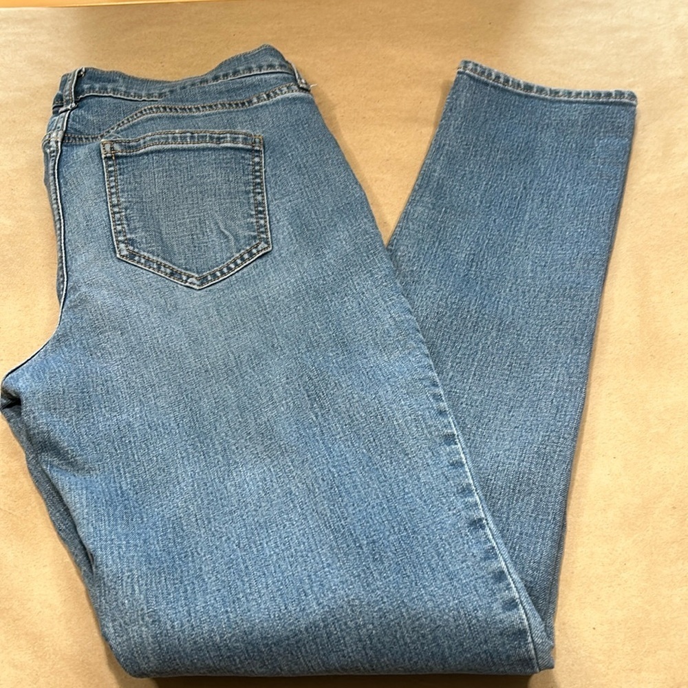 Old Navy Boyfriend Lt Blue Jean Sz 4 Tall
